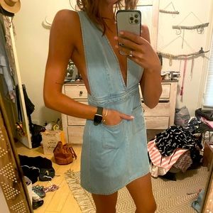 Urban outfitters mini denim dress